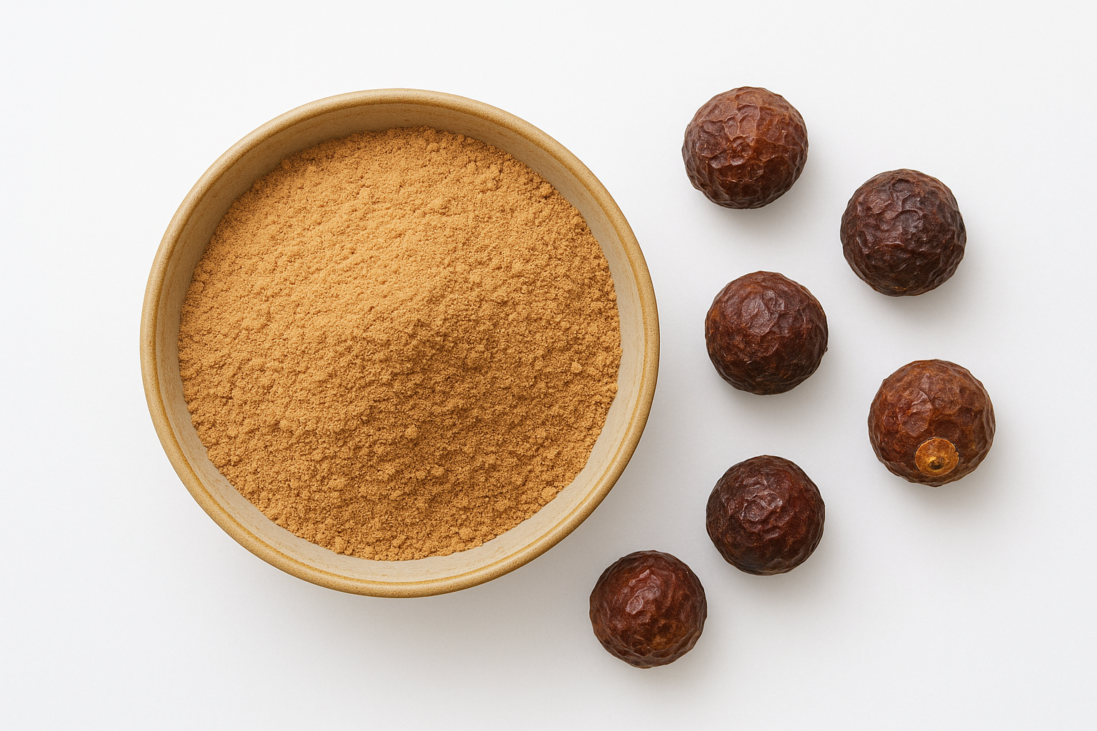 Whole Dried Reetha Powder/Sapindus Mukorossi Powder/Antuvala pudi/Kunkudukaya Podi/Soapnut/Aritha