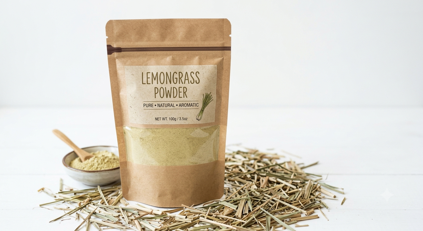 Natural Dried Lemongrass Powder For Tea,Cooking and Seasoning - Image 1