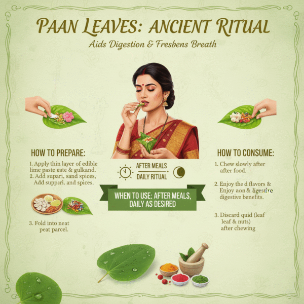 Whole Fresh Raw Cut Betel/Paan Leaf