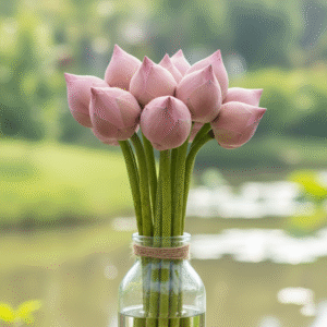Fresh Lotus Flower For Puja - Image 2