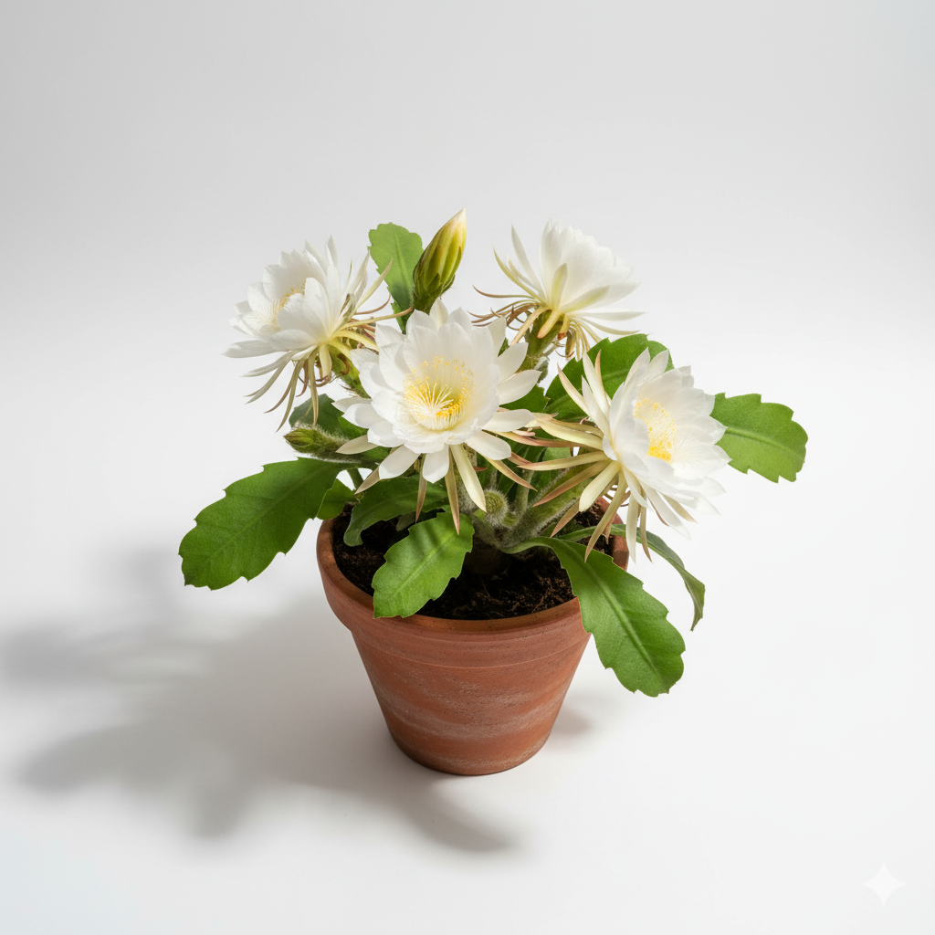 Brahma kamal/Queen of the night/Nishagandhi/गुले बकावली/Orchid Cactus Live Plant