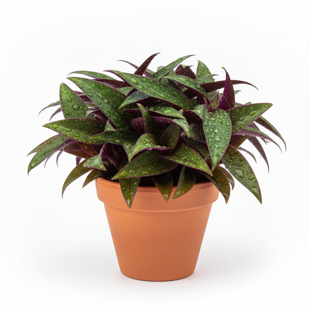 Rhoeo Plant, Rhoeo discolor (Tricolor, Variegated) -live Plant With Pot