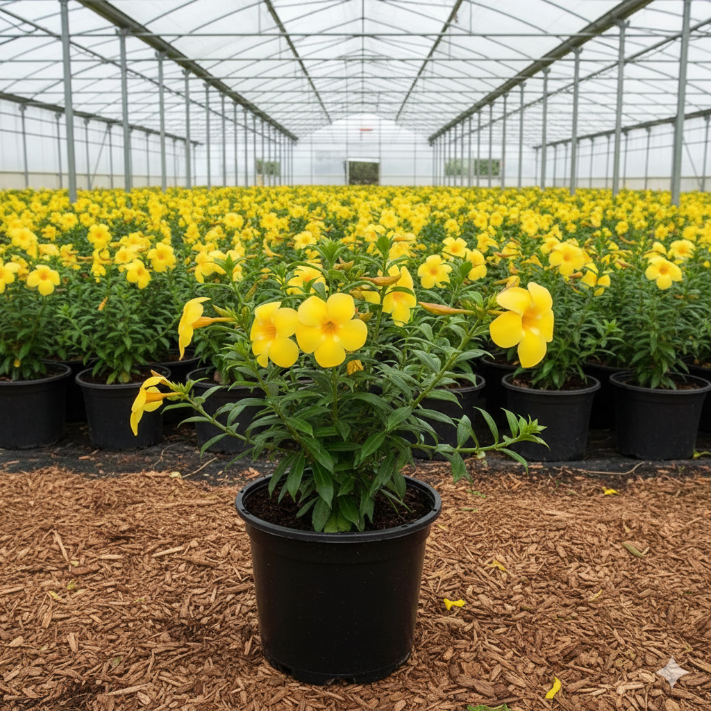 Allamanda Bush Flower Fresh Live Plant - Image 2