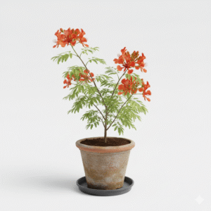 Gulmohor/Radhachura/Kaalvarippoo/Krishnachura Fresh Live Plant