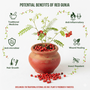 Red Gunja/Ratti/Kundimani/Gurivinda Healthy Live Plant - Image 3