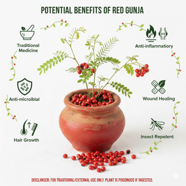 Red Gunja/Ratti/Kundimani/Gurivinda Healthy Live Plant
