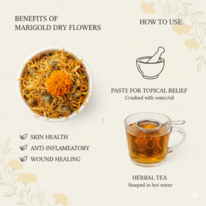 Fresh Sundried Marigolds/Calendula Flowers Petal Tea - Image 3