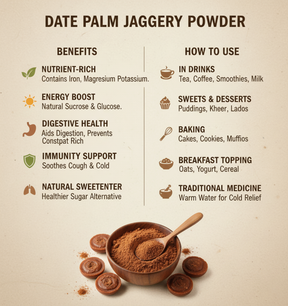 Pure Date Palm Jaggery/Khejur Patali Powder
