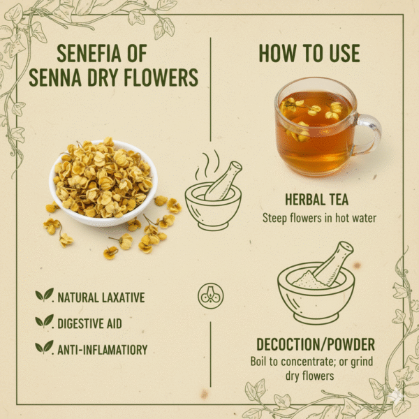 Pure Fresh Dried Senna/Avarampoo Flowers Tea