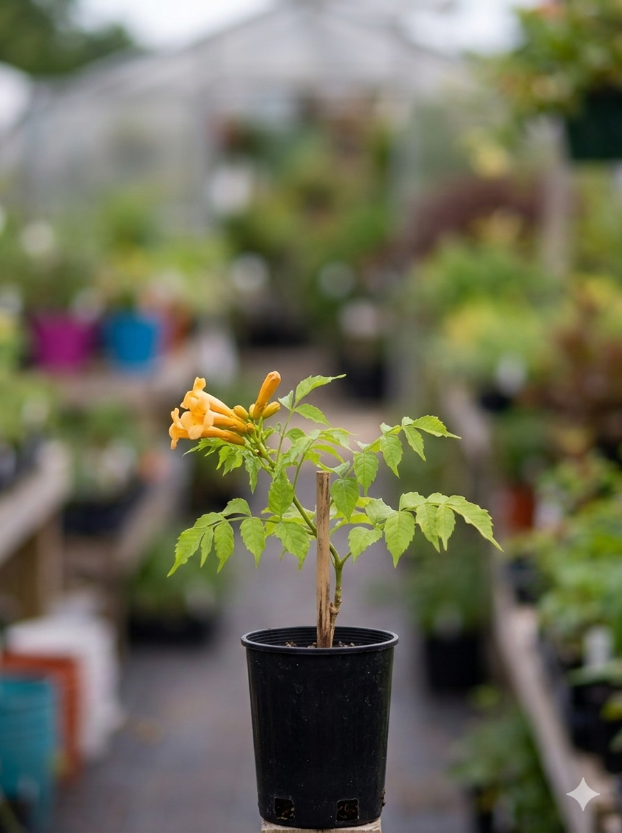 Trumpet Creeping Vine Flower Plant - Image 6