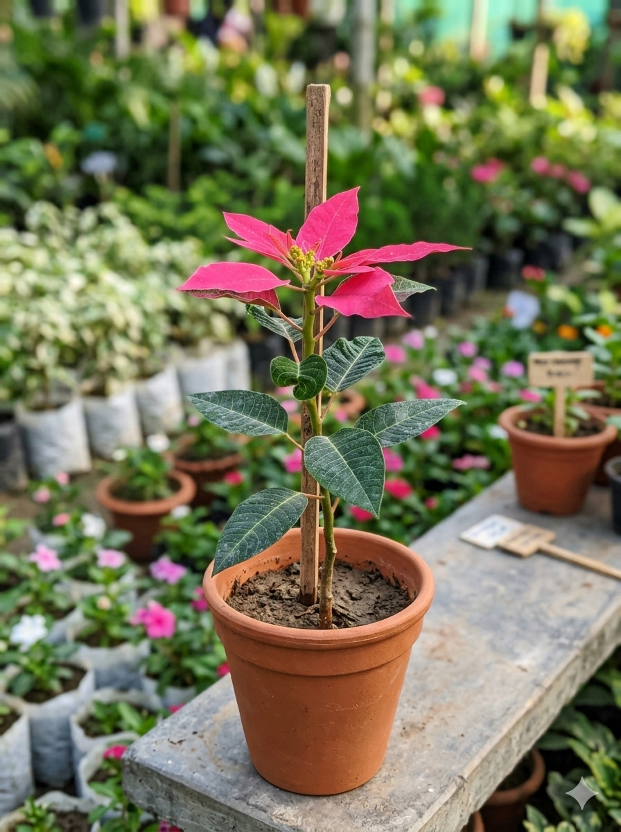 Poinsettia Flower Healthy Plant - Image 5