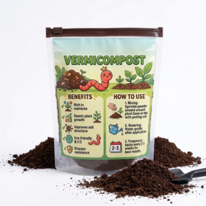 Organic Vermicompost Fertilizer Manure For Plants