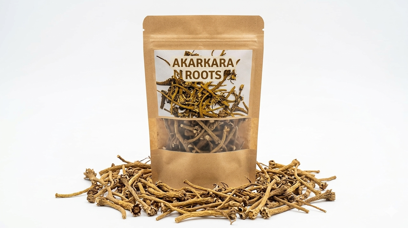 Akarkara/Akkirakaram/Akarakaramu Pellitory Dried Roots