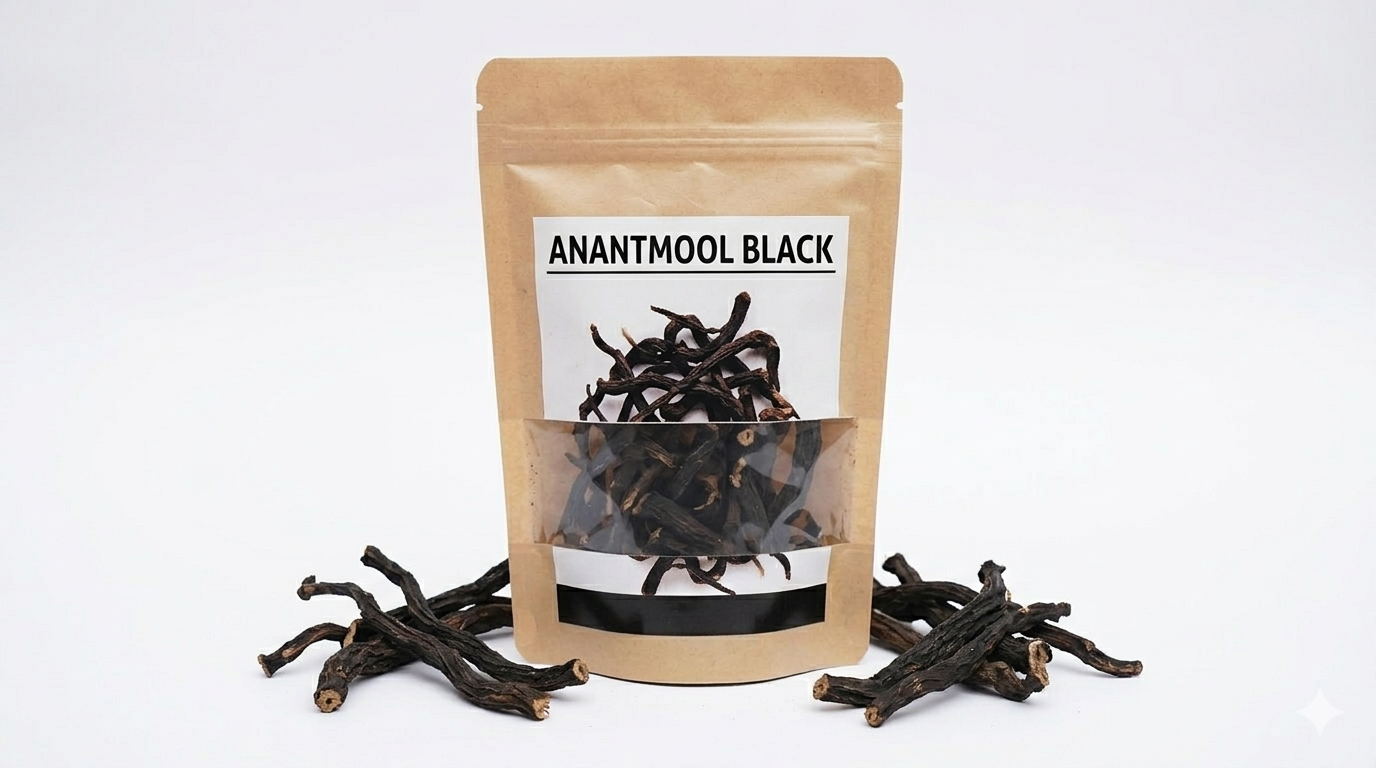 Organic Black Anantmool Whole Dried Roots