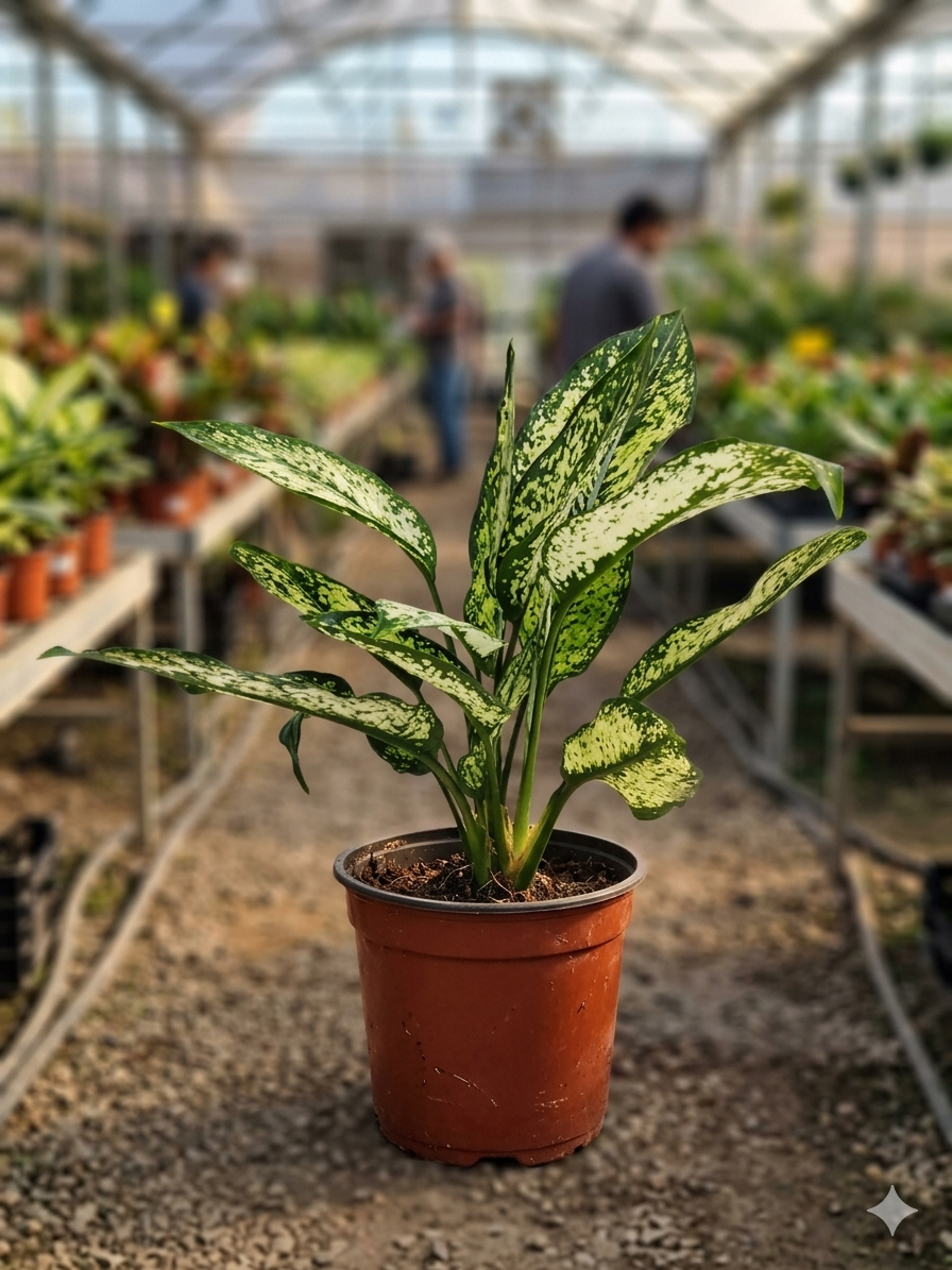 Aglaonema Snow White Indoor Healthy Plant - Image 4
