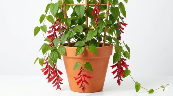 Indrapushpa/Sehra Bel/Chonga Lota scarlet Clock Vine Healthy Plant