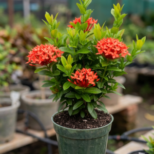 Rugmini/Thechi/Vedchi/Bakali/Puttapala chettu/Kepula/Ixora Dwarf Healthy Live Plant - Image 3