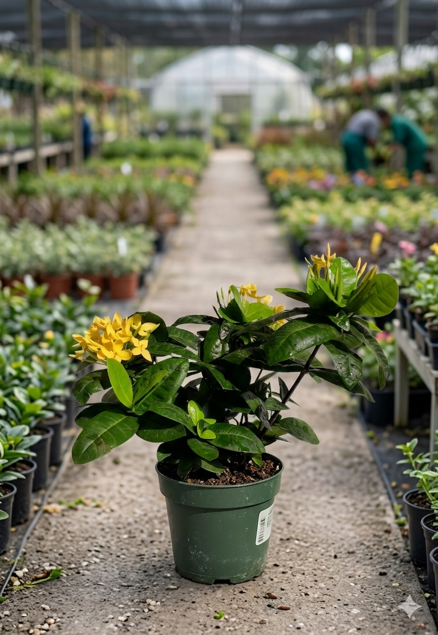 Rugmini/Thechi/Vedchi/Bakali/Puttapala chettu/Kepula/Ixora Dwarf Healthy Live Plant - Image 5