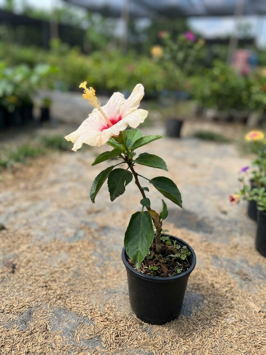 Hybrid White Variety Hibiscus/Gudhal Flower Plant - Image 3