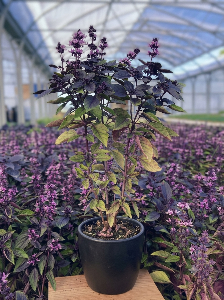 African Blue Basil/Tulsi Healthy Camphor Smell Plant - Image 1