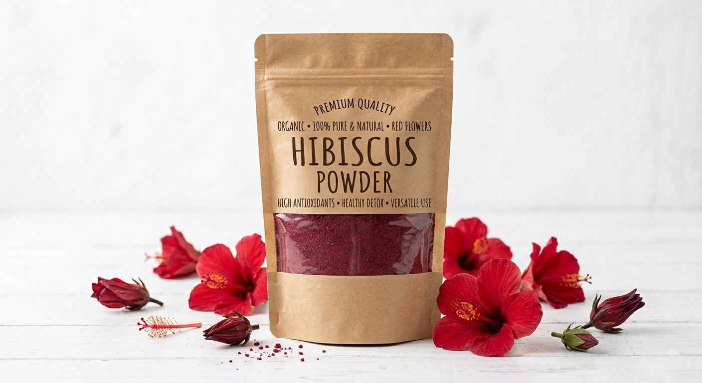 Organic Hibiscus Flowers Powder - Image 1